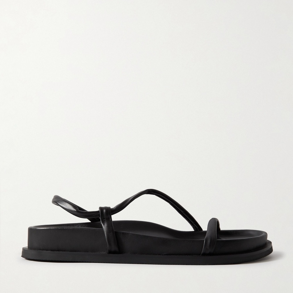 St. Agni Twist Sandals Black Leather (37)